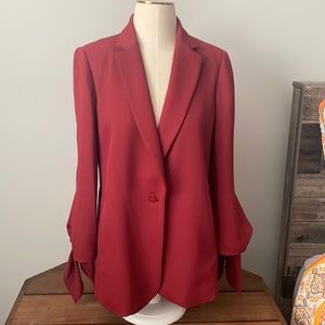 Anthropologie burgundy blazer